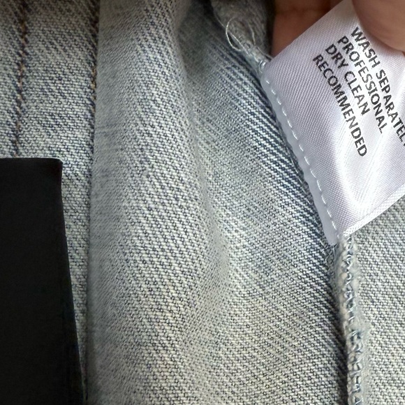 By.Dyln 100% Cotton Sleeveless Light Blue Frayed Corset Montanna Denim Top - Picture 12 of 15